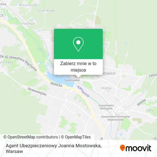 Mapa Agent Ubezpieczeniowy Joanna Mostowska