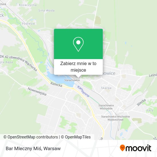 Mapa Bar Mleczny Miś