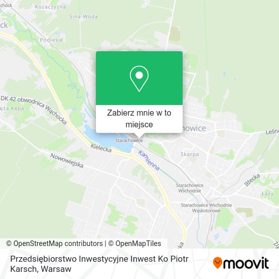 Mapa Przedsiębiorstwo Inwestycyjne Inwest Ko Piotr Karsch