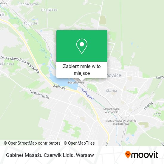 Mapa Gabinet Masażu Czerwik Lidia