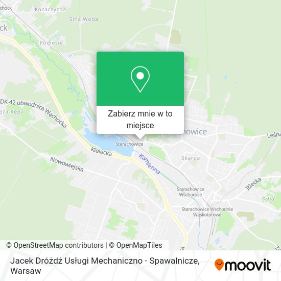 Mapa Jacek Dróżdż Usługi Mechaniczno - Spawalnicze