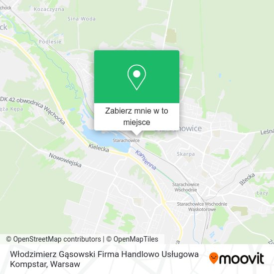 Mapa Włodzimierz Gąsowski Firma Handlowo Usługowa Kompstar