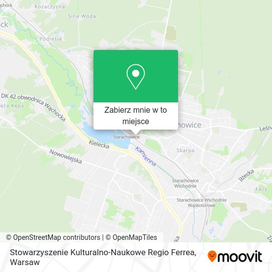 Mapa Stowarzyszenie Kulturalno-Naukowe Regio Ferrea