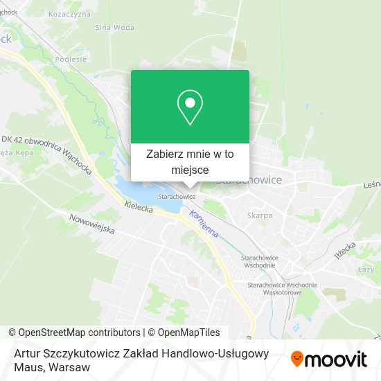 Mapa Artur Szczykutowicz Zakład Handlowo-Usługowy Maus