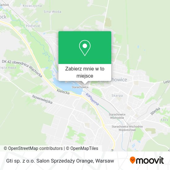 Mapa Gti sp. z o.o. Salon Sprzedaży Orange