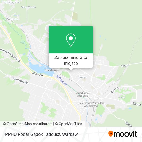 Mapa PPHU Rodar Gądek Tadeusz