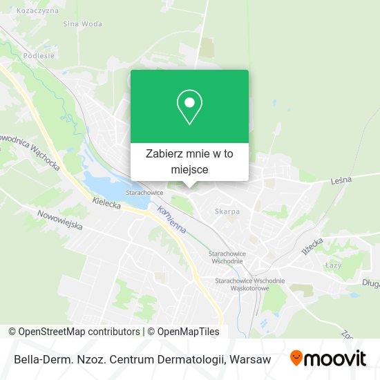 Mapa Bella-Derm. Nzoz. Centrum Dermatologii