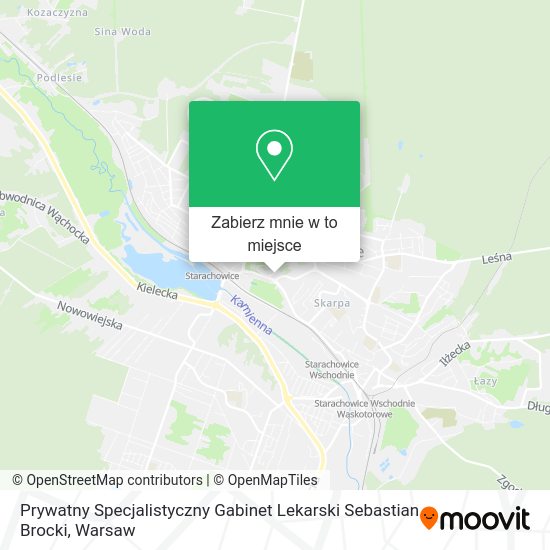 Mapa Prywatny Specjalistyczny Gabinet Lekarski Sebastian Brocki