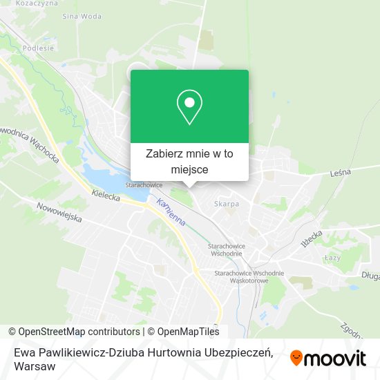 Mapa Ewa Pawlikiewicz-Dziuba Hurtownia Ubezpieczeń