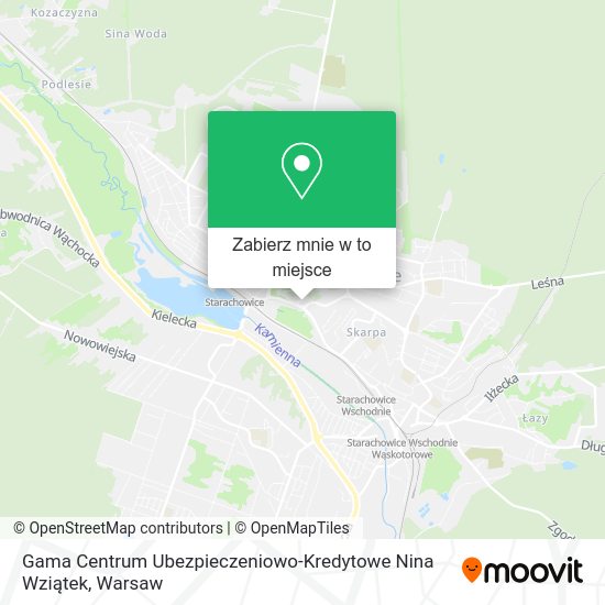 Mapa Gama Centrum Ubezpieczeniowo-Kredytowe Nina Wziątek