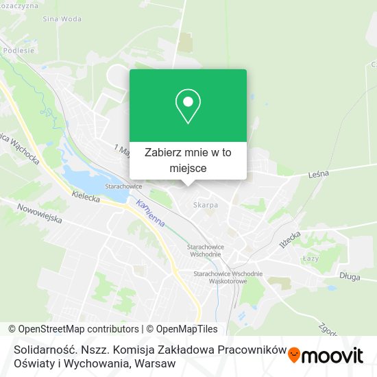 Mapa Solidarność. Nszz. Komisja Zakładowa Pracowników Oświaty i Wychowania