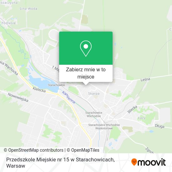 Mapa Przedszkole Miejskie nr 15 w Starachowicach