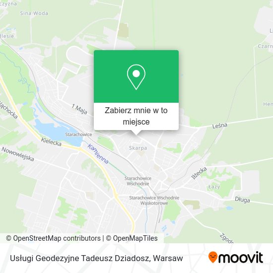 Mapa Usługi Geodezyjne Tadeusz Dziadosz