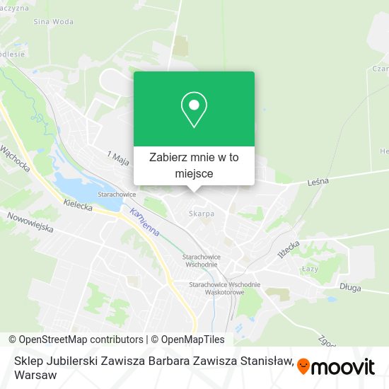 Mapa Sklep Jubilerski Zawisza Barbara Zawisza Stanisław