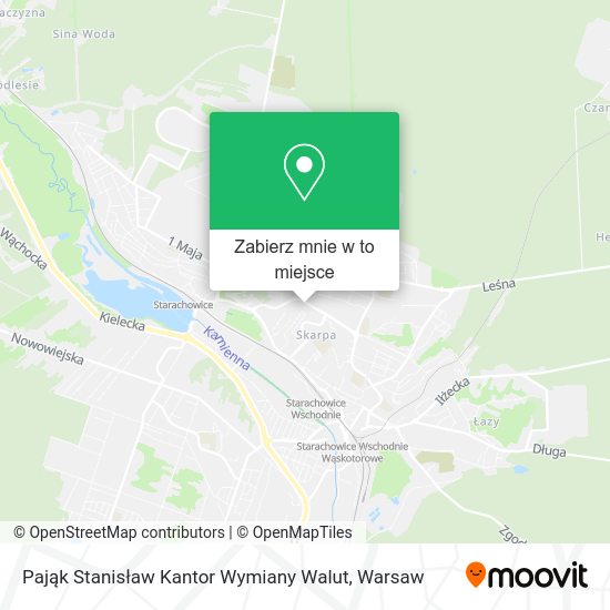 Mapa Pająk Stanisław Kantor Wymiany Walut