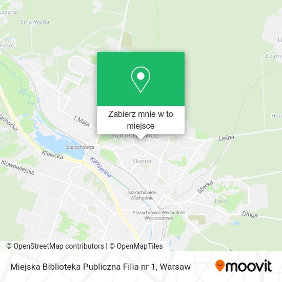 Mapa Miejska Biblioteka Publiczna Filia nr 1