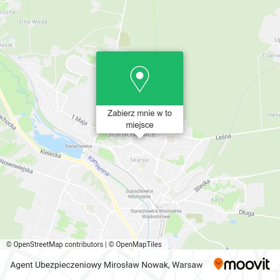 Mapa Agent Ubezpieczeniowy Mirosław Nowak