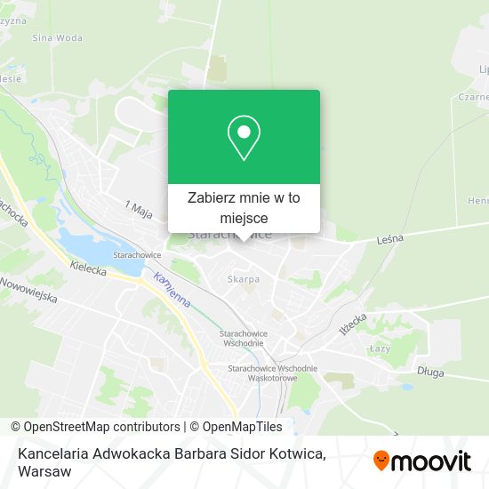 Mapa Kancelaria Adwokacka Barbara Sidor Kotwica