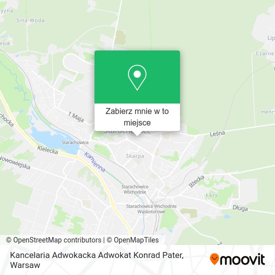 Mapa Kancelaria Adwokacka Adwokat Konrad Pater