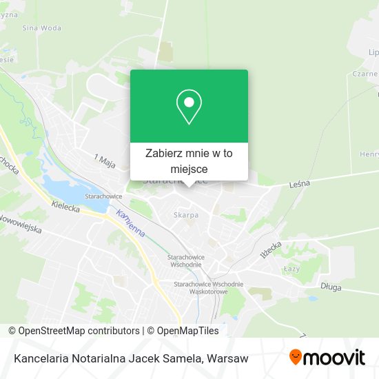 Mapa Kancelaria Notarialna Jacek Samela