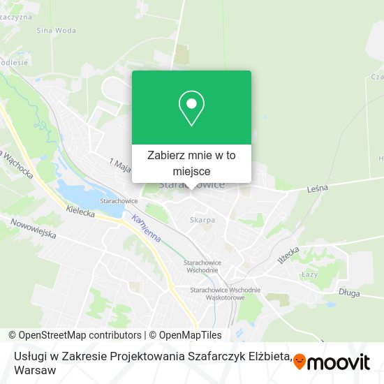 Mapa Usługi w Zakresie Projektowania Szafarczyk Elżbieta