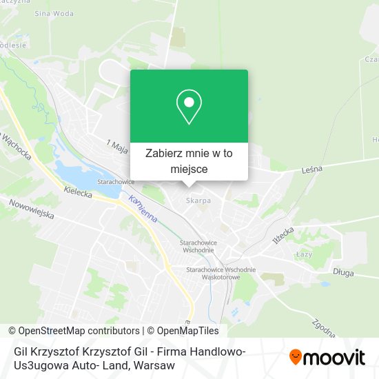 Mapa Gil Krzysztof Krzysztof Gil - Firma Handlowo- Us3ugowa Auto- Land