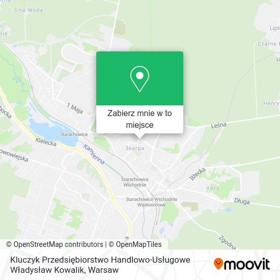 Mapa Kluczyk Przedsiębiorstwo Handlowo-Usługowe Władysław Kowalik