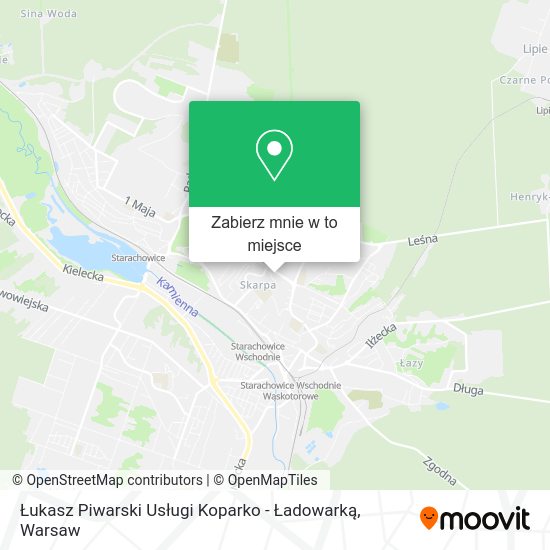 Mapa Łukasz Piwarski Usługi Koparko - Ładowarką