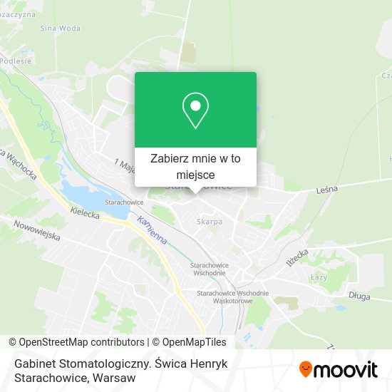 Mapa Gabinet Stomatologiczny. Świca Henryk Starachowice