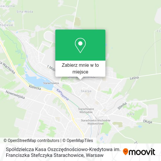 Mapa Spółdzielcza Kasa Oszczędnościowo-Kredytowa im. Franciszka Stefczyka Starachowice