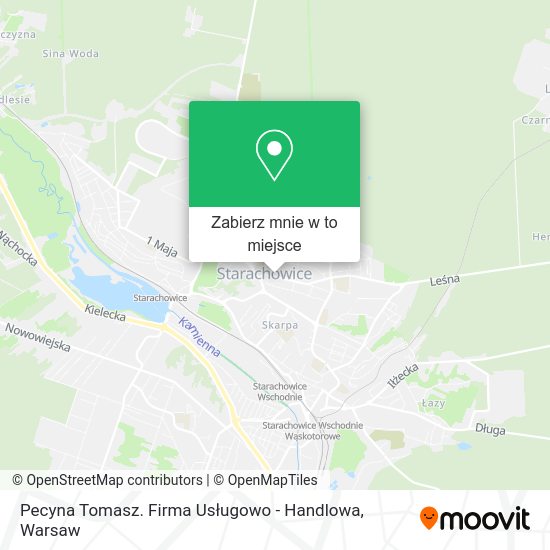 Mapa Pecyna Tomasz. Firma Usługowo - Handlowa