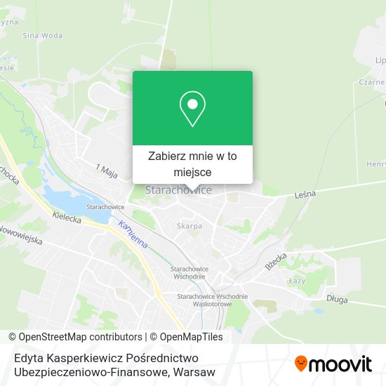 Mapa Edyta Kasperkiewicz Pośrednictwo Ubezpieczeniowo-Finansowe