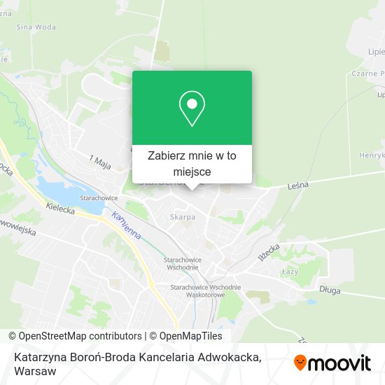 Mapa Katarzyna Boroń-Broda Kancelaria Adwokacka