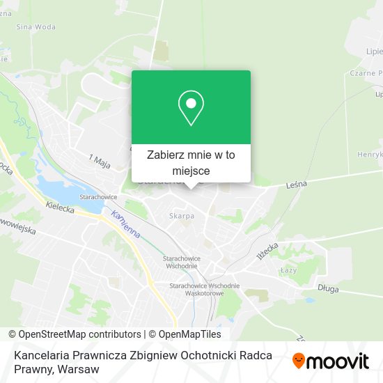 Mapa Kancelaria Prawnicza Zbigniew Ochotnicki Radca Prawny