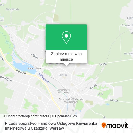 Mapa Przedsiebiorstwo Handlowo Uslugowe Kawiarenka Internetowa u Czadzika