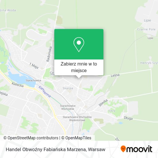 Mapa Handel Obwoźny Fabiańska Marzena