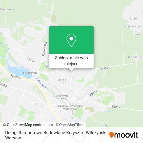 Mapa Usługi Remontowo Budowlane Krzysztof Wilczyński