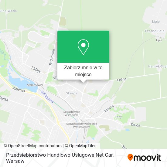 Mapa Przedsiebiorstwo Handlowo Uslugowe Net Car