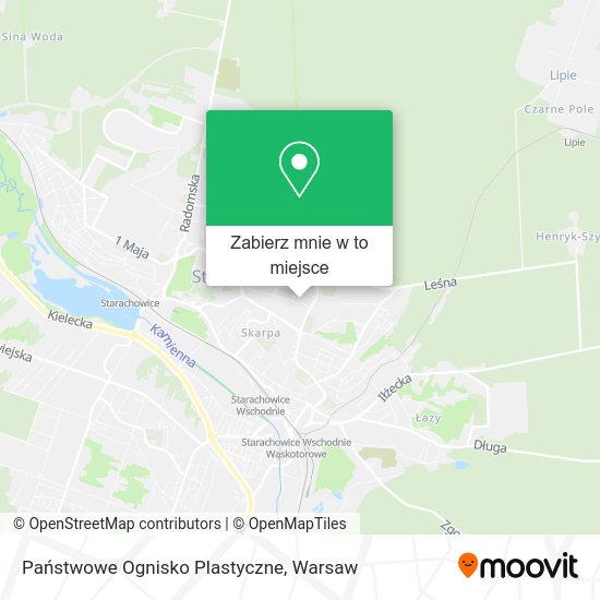 Mapa Państwowe Ognisko Plastyczne