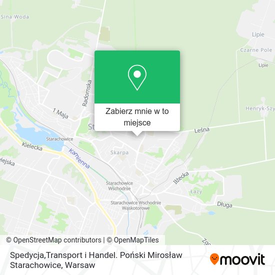 Mapa Spedycja,Transport i Handel. Poński Mirosław Starachowice