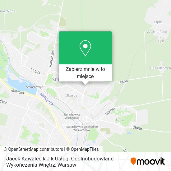 Mapa Jacek Kawalec k J k Usługi Ogólnobudowlane Wykończenia Wnętrz