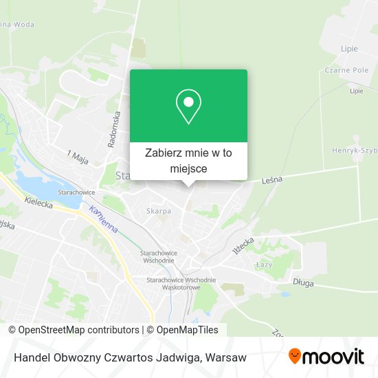 Mapa Handel Obwozny Czwartos Jadwiga