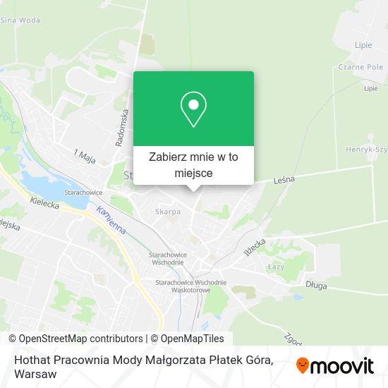 Mapa Hothat Pracownia Mody Małgorzata Płatek Góra