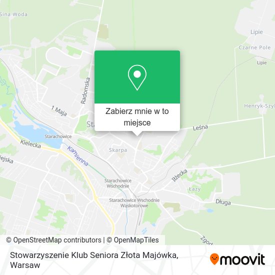 Mapa Stowarzyszenie Klub Seniora Złota Majówka