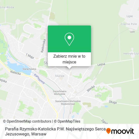 Mapa Parafia Rzymsko-Katolicka P.W. Najświętszego Serca Jezusowego