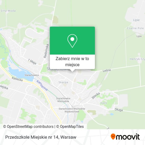 Mapa Przedszkole Miejskie nr 14