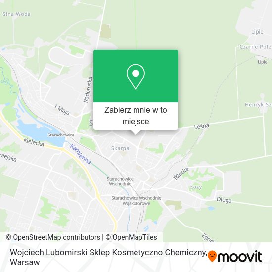 Mapa Wojciech Lubomirski Sklep Kosmetyczno Chemiczny