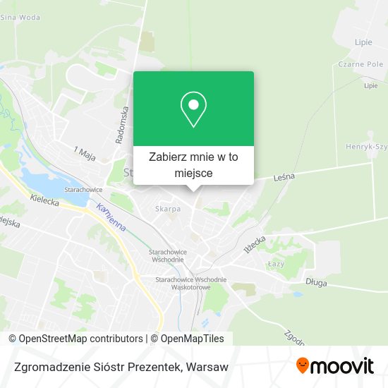 Mapa Zgromadzenie Sióstr Prezentek