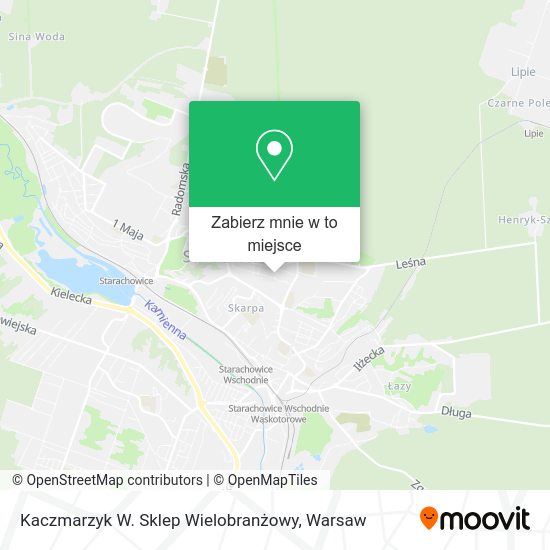 Mapa Kaczmarzyk W. Sklep Wielobranżowy