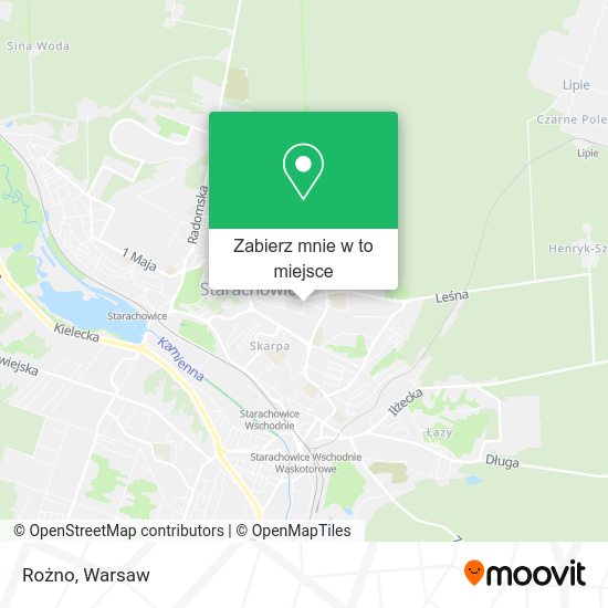 Mapa Rożno